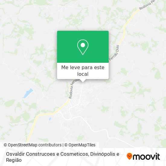 Osvaldir Construcoes e Cosmeticos mapa