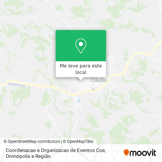 Coordenacao e Organizacao de Eventos Coe mapa
