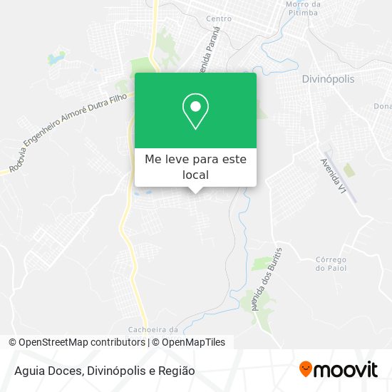 Aguia Doces mapa