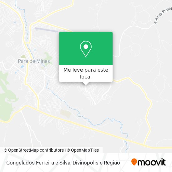 Congelados Ferreira e Silva mapa