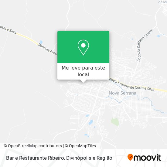 Bar e Restaurante Ribeiro mapa