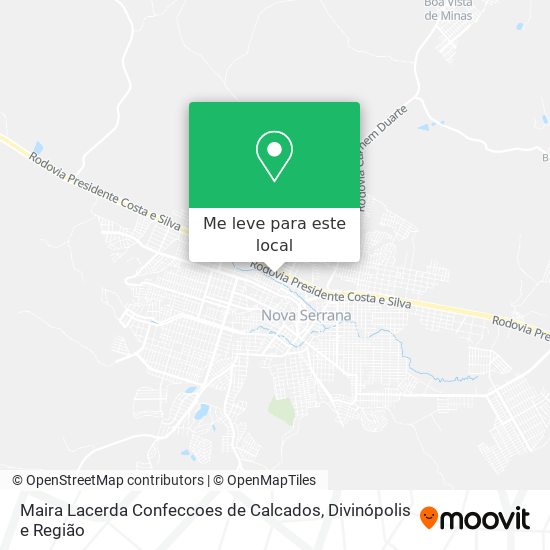 Maira Lacerda Confeccoes de Calcados mapa