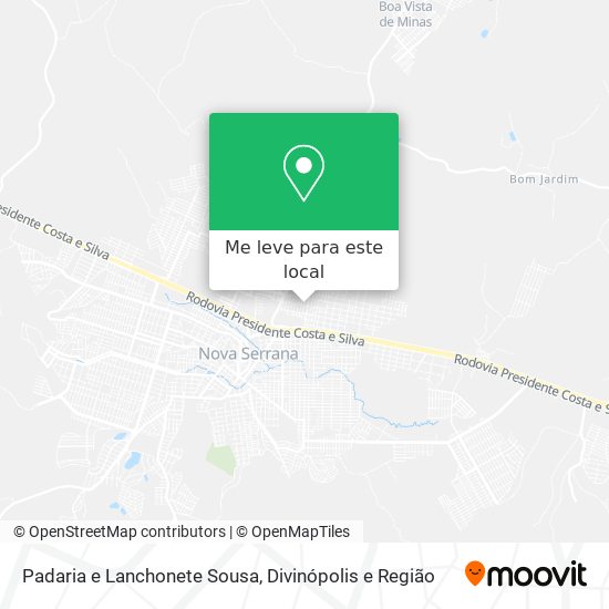 Padaria e Lanchonete Sousa mapa