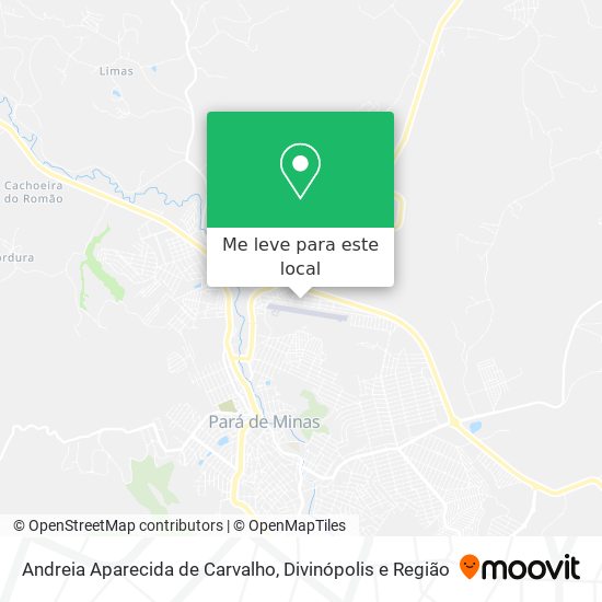 Andreia Aparecida de Carvalho mapa