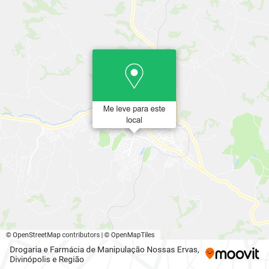 Drogaria e Farmácia de Manipulação Nossas Ervas mapa