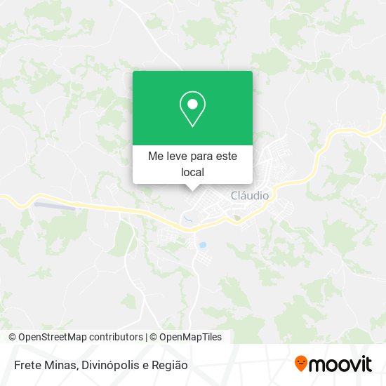 Frete Minas mapa