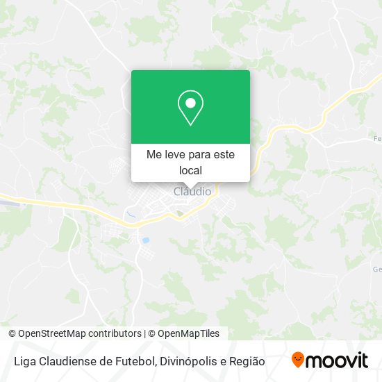 Liga Claudiense de Futebol mapa