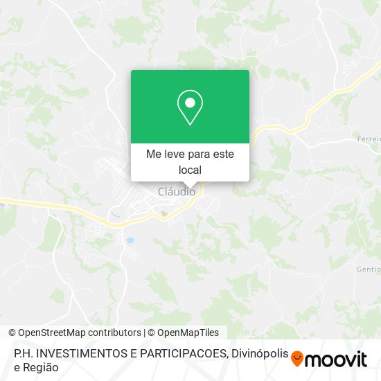 P.H. INVESTIMENTOS E PARTICIPACOES mapa