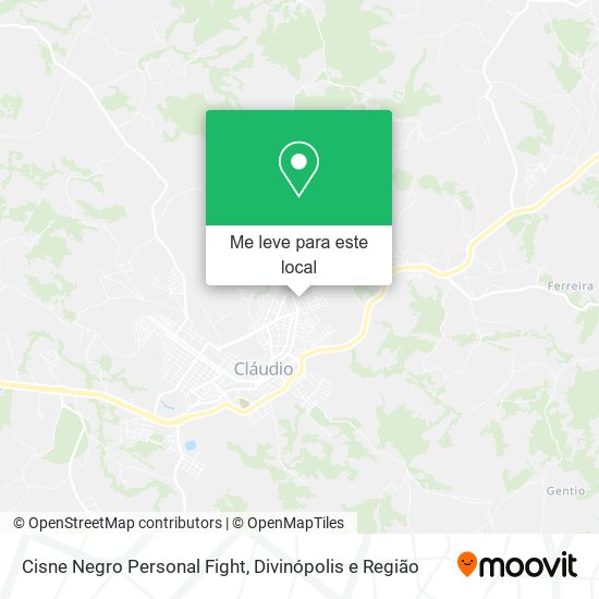 Cisne Negro Personal Fight mapa