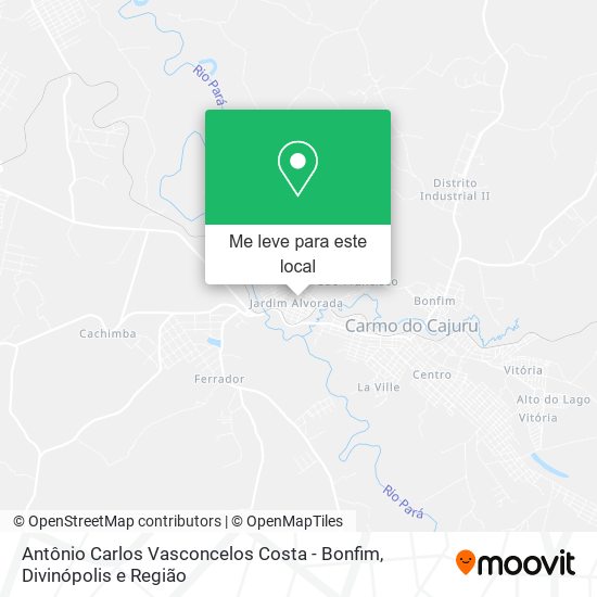 Antônio Carlos Vasconcelos Costa - Bonfim mapa