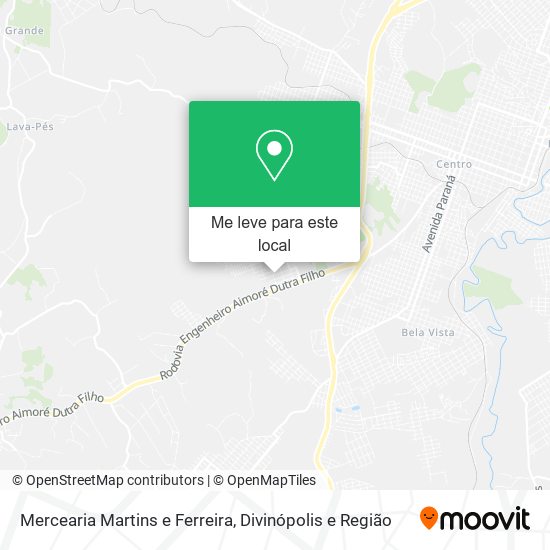 Mercearia Martins e Ferreira mapa