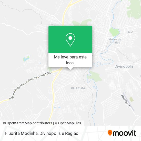 Fluorita Modinha mapa