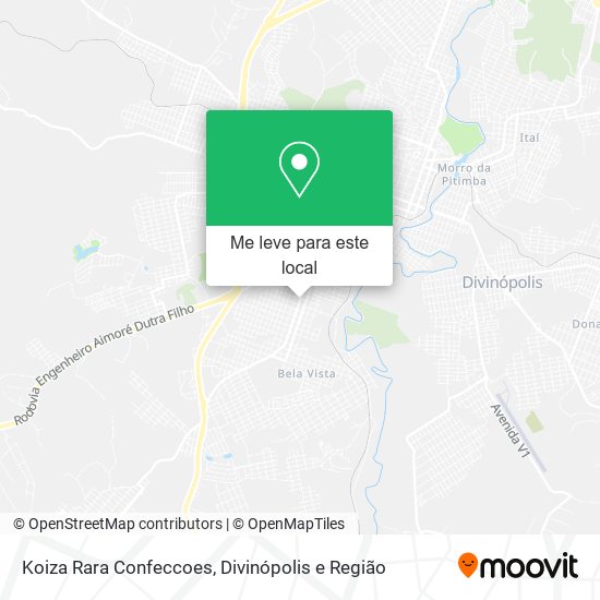 Koiza Rara Confeccoes mapa