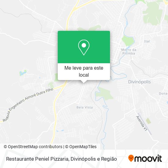 Restaurante Peniel Pizzaria mapa