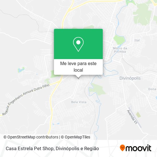 Casa Estrela Pet Shop mapa