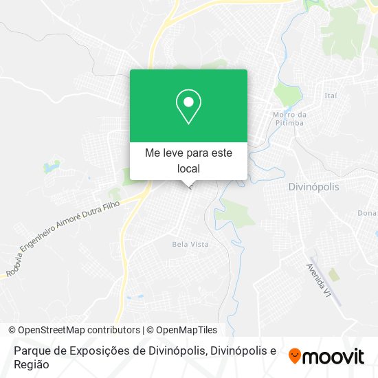 Parque de Exposições de Divinópolis mapa