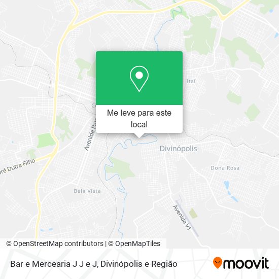 Bar e Mercearia J J e J mapa
