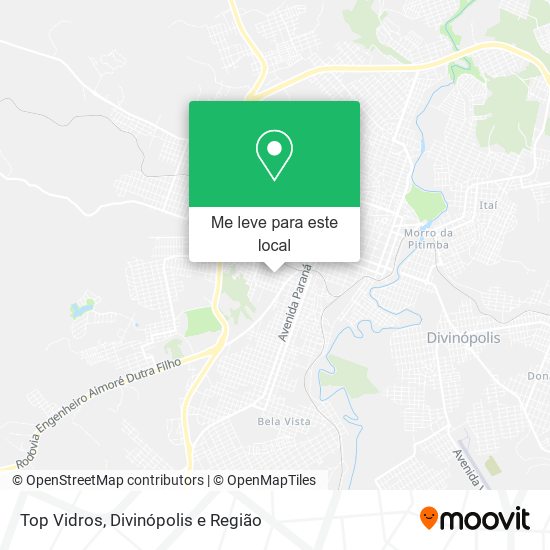 Top Vidros mapa