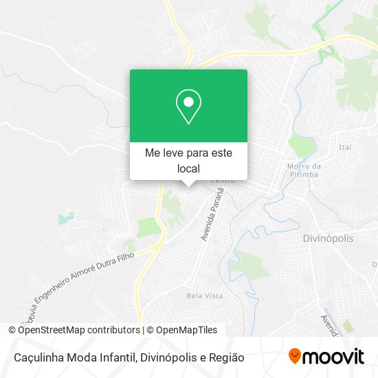 Caçulinha Moda Infantil mapa