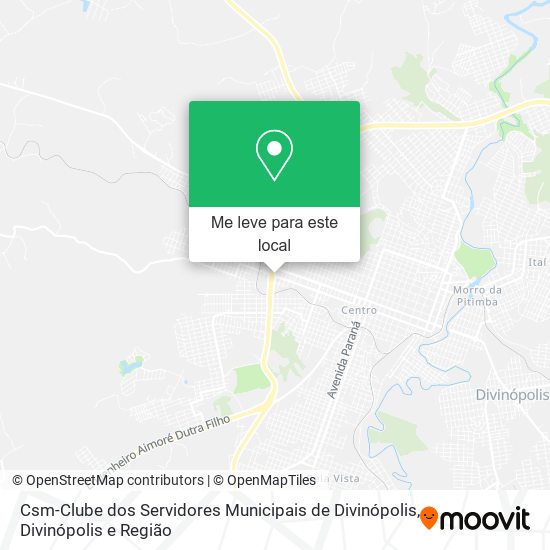 Csm-Clube dos Servidores Municipais de Divinópolis mapa