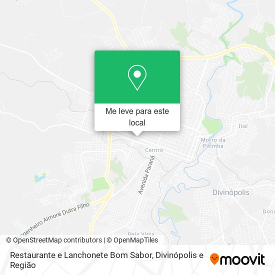 Restaurante e Lanchonete Bom Sabor mapa