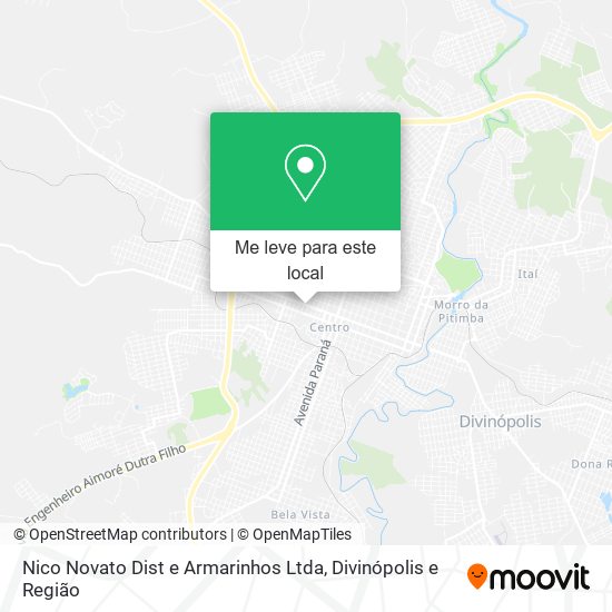 Nico Novato Dist e Armarinhos Ltda mapa
