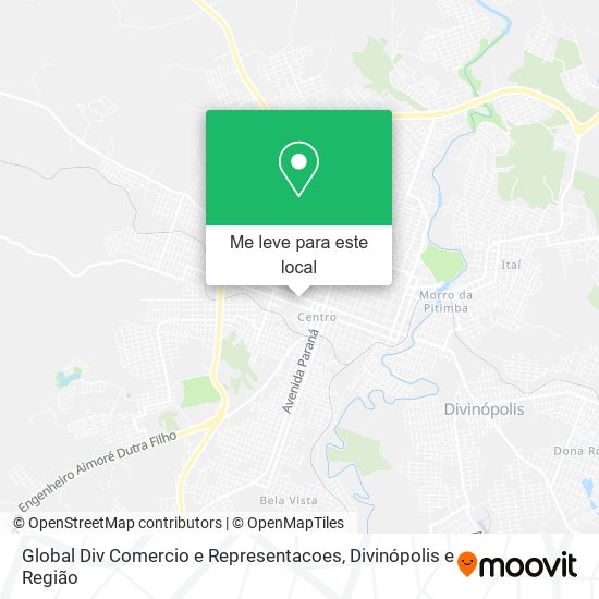 Global Div Comercio e Representacoes mapa