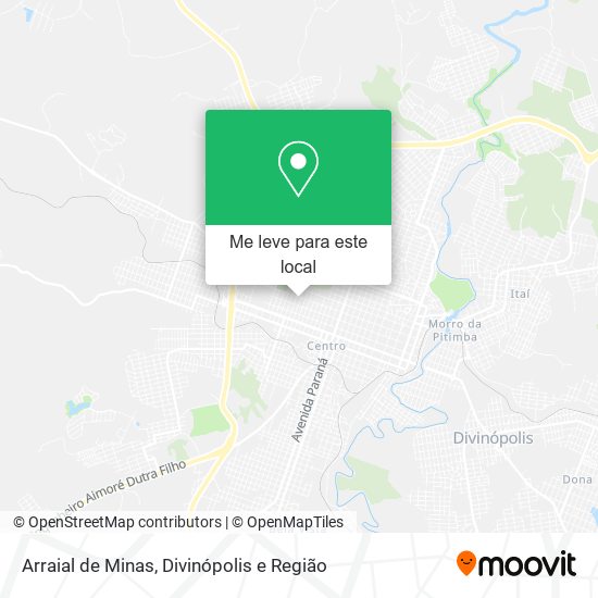 Arraial de Minas mapa