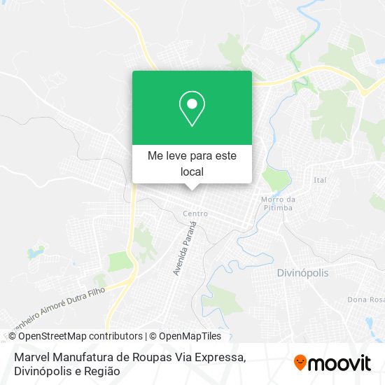 Marvel Manufatura de Roupas Via Expressa mapa