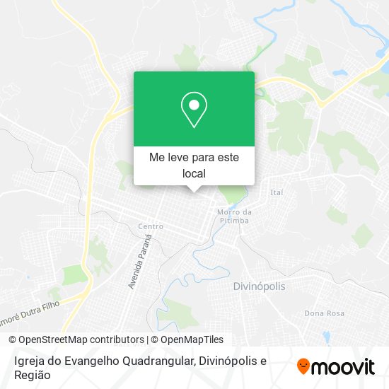 Igreja do Evangelho Quadrangular mapa