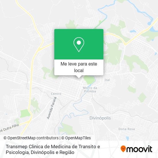 Transmep Clinica de Medicina de Transito e Psicologia mapa