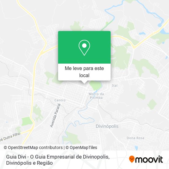 Guia Divi - O Guia Empresarial de Divinopolis mapa