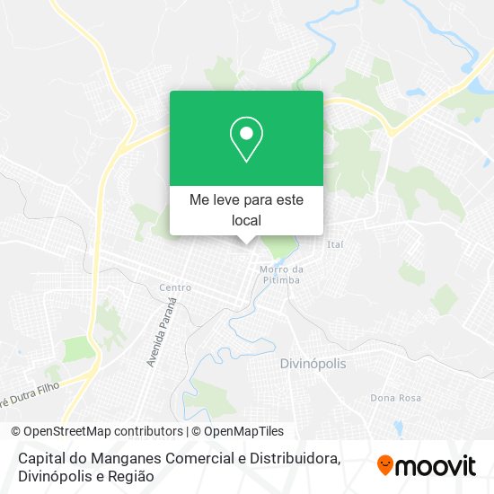 Capital do Manganes Comercial e Distribuidora mapa