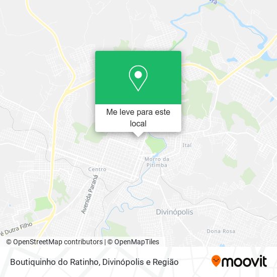 Boutiquinho do Ratinho mapa