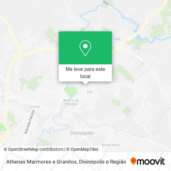 Athenas Marmores e Granitos mapa