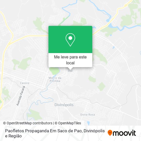 Paofletos Propaganda Em Saco de Pao mapa
