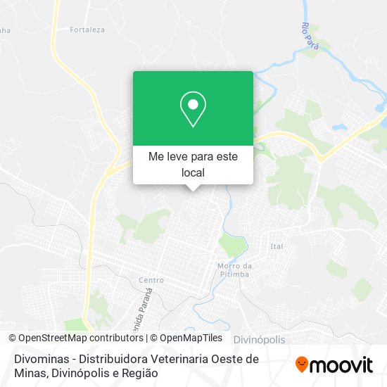 Divominas - Distribuidora Veterinaria Oeste de Minas mapa