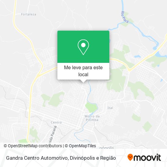 Gandra Centro Automotivo mapa