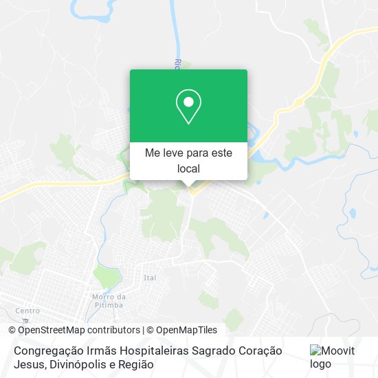 Como chegar até Congregação Irmãs Hospitaleiras Sagrado Coração Jesus em Divinópolis de Ônibus? Como chegar até Congregação Irmãs Hospitaleiras Sagrado Coração Jesus em Divinópolis de Ônibus?