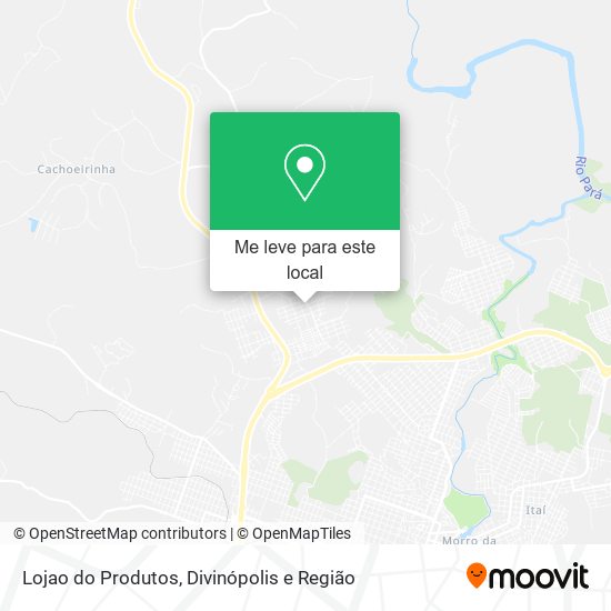 Lojao do Produtos mapa