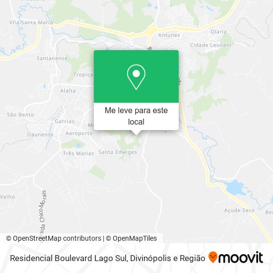 Residencial Boulevard Lago Sul mapa