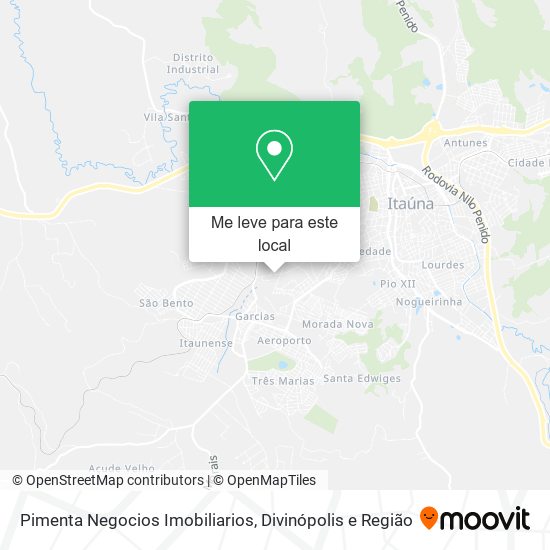 Pimenta Negocios Imobiliarios mapa