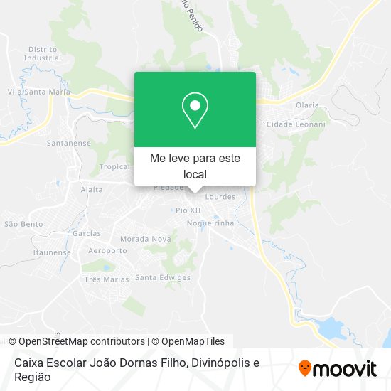 Caixa Escolar João Dornas Filho mapa