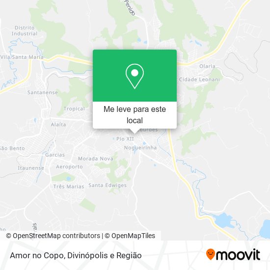 Amor no Copo mapa