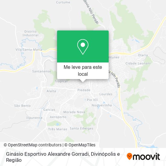 Ginásio Esportivo Alexandre Gorradi mapa