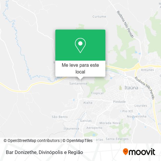 Bar Donizethe mapa