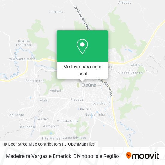 Madeireira Vargas e Emerick mapa