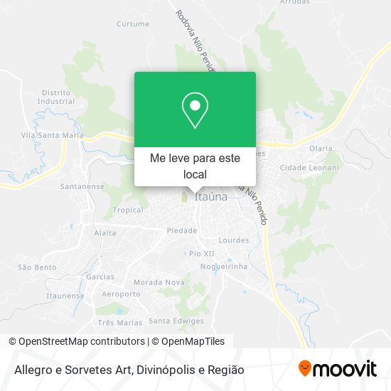 Allegro e Sorvetes Art mapa