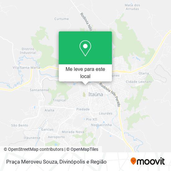 Praça Meroveu Souza mapa