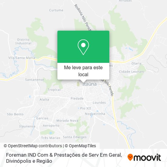 Foreman IND Com & Prestações de Serv Em Geral mapa